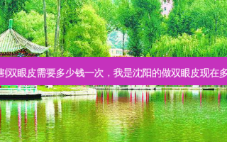 沈阳割双眼皮需要多少钱一次，我是沈阳的做双眼皮现在多少钱