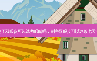 割了双眼皮可以冰敷眼睛吗，割完双眼皮可以冰敷七天吗