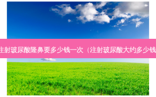 注射玻尿酸隆鼻要多少钱一次（注射玻尿酸大约多少钱）