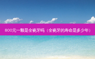 800元一颗是全瓷牙吗（全瓷牙的寿命是多少年）