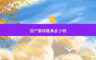 国产膨体隆鼻多少钱
