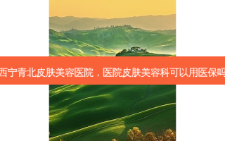 西宁青北皮肤美容医院，医院皮肤美容科可以用医保吗