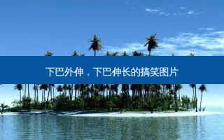下巴外伸，下巴伸长的搞笑图片