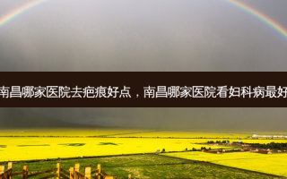 南昌哪家医院去疤痕好点，南昌哪家医院看妇科病 *** 好