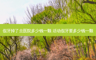 假牙掉了去医院多少钱一颗 活动假牙要多少钱一颗