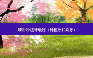 哪种种植牙好（种植牙和真牙）