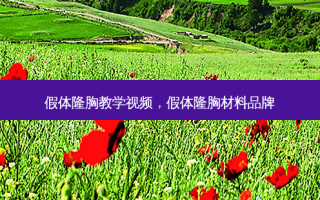 假体隆胸教学视频，假体隆胸材料品牌