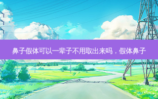 鼻子假体可以一辈子不用取出来吗，假体鼻子