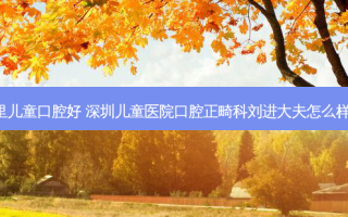 深圳哪里儿童口腔好 深圳儿童医院口腔正畸科刘进大夫怎么样,好不好