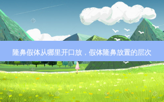 隆鼻假体从哪里开口放，假体隆鼻放置的层次