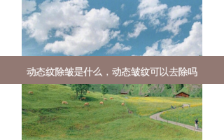 动态纹除皱是什么，动态皱纹可以去除吗