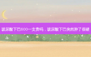 玻尿酸下巴600一支贵吗，玻尿酸下巴突然肿了很硬