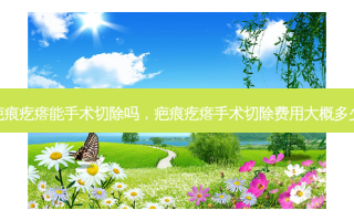 疤痕疙瘩能手术切除吗，疤痕疙瘩手术切除费用大概多少