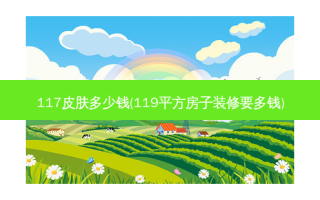 117皮肤多少钱(119平方房子装修要多钱)