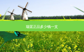 瑞蓝正品多少钱一支