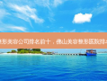 佛山整形美容公司排名前十，佛山美容整形医院排名前十