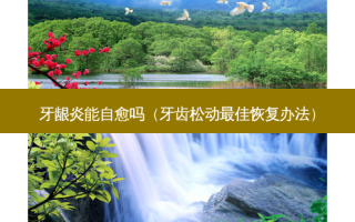 牙龈炎能自愈吗（牙齿松动佳恢复办法）