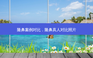 隆鼻案例对比，隆鼻真人对比照片